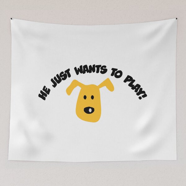 Item preview, He just wants to play (Dog) designed and sold by Vectorqueen.