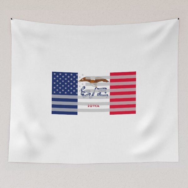 Item preview, Iowa USA State Flag design designed and sold by GetItGiftIt.