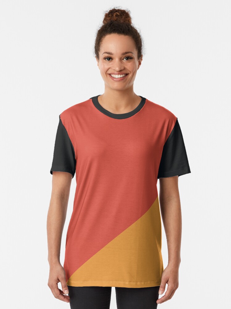 mens orange graphic t shirt