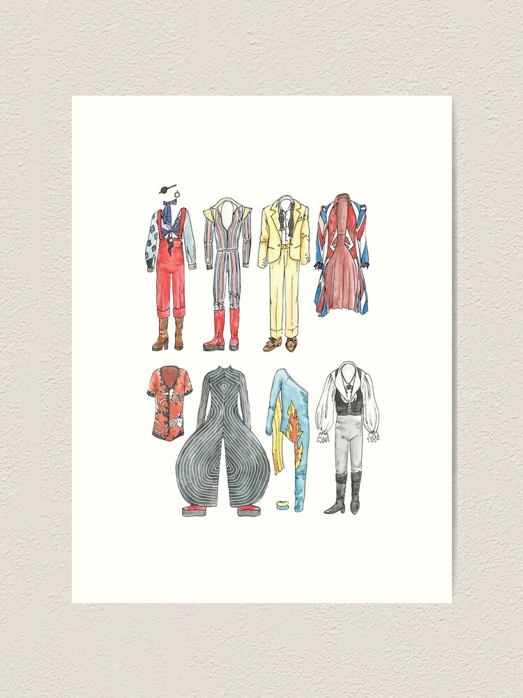 BOWIE COSTUMES Art Print for Sale by flatlaydesign