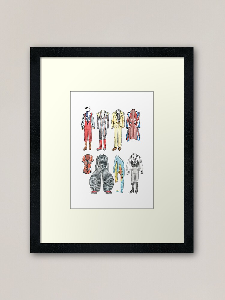 BOWIE COSTUMES Art Print for Sale by flatlaydesign