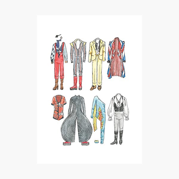 BOWIE COSTUMES Photographic Print