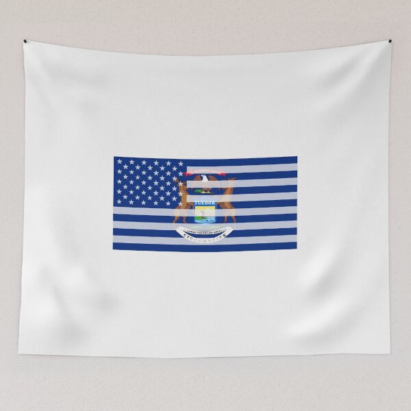 Item preview, Michigan USA State Flag design designed and sold by GetItGiftIt.