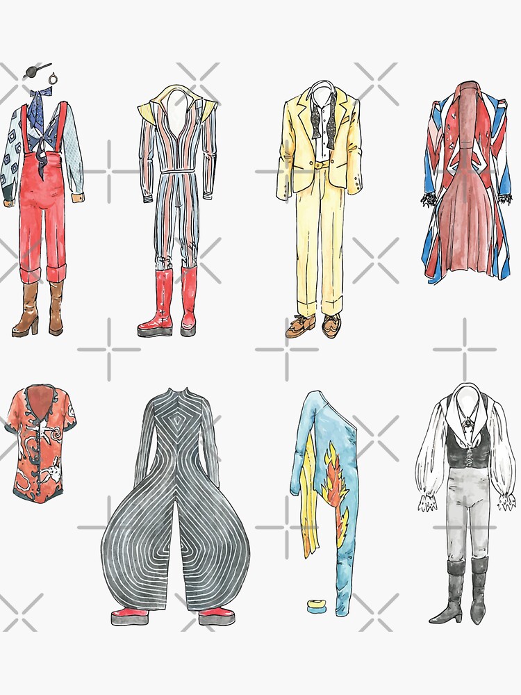 BOWIE COSTUMES Art Print for Sale by flatlaydesign