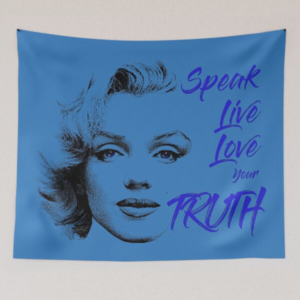 Item preview, Speak, Live, Love Your Truth- Blue by Amanda M Lucas designed and sold by Amanda Lucas.