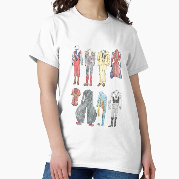Vista previa del artículo con la obra «DISFRACES DE BOWIE», diseñado y vendido por flatlaydesign.