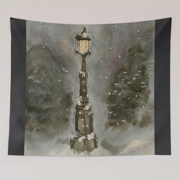 Item preview, Lamp Post in Blue designed and sold by Jen Hallbrown.