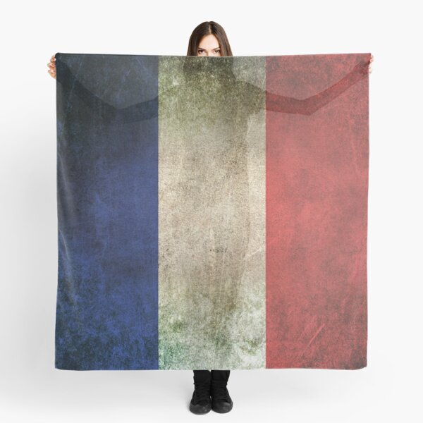 Vista previa del artículo con la obra «Bandera francesa antigua y desgastada», diseñado y vendido por JeffBartels.