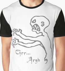 Grr Argh, Monster, Buffy the Vampire Slayer, Mutant Enemy, 90s, BTVS, Zombie, Joss Whedon, Angel, Buffering, Pop Culture, Zombie Graphic T-Shirt