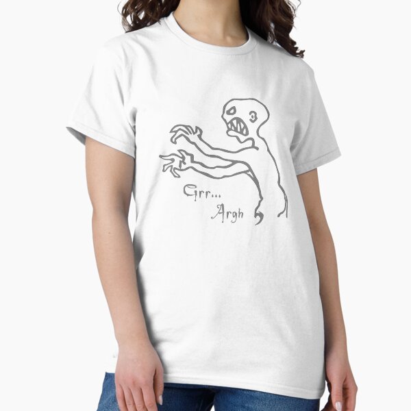 Item preview, Grr Argh, Monster, Buffy the Vampire Slayer, Mutant Enemy, 90s, BTVS, Zombie, Joss Whedon, Angel, Buffering, Pop Culture, Zombie designed and sold by Sophie Curtis.