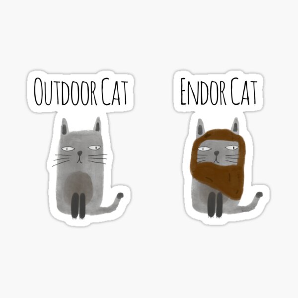 Outdoor Cat / Endor Cat Sticker