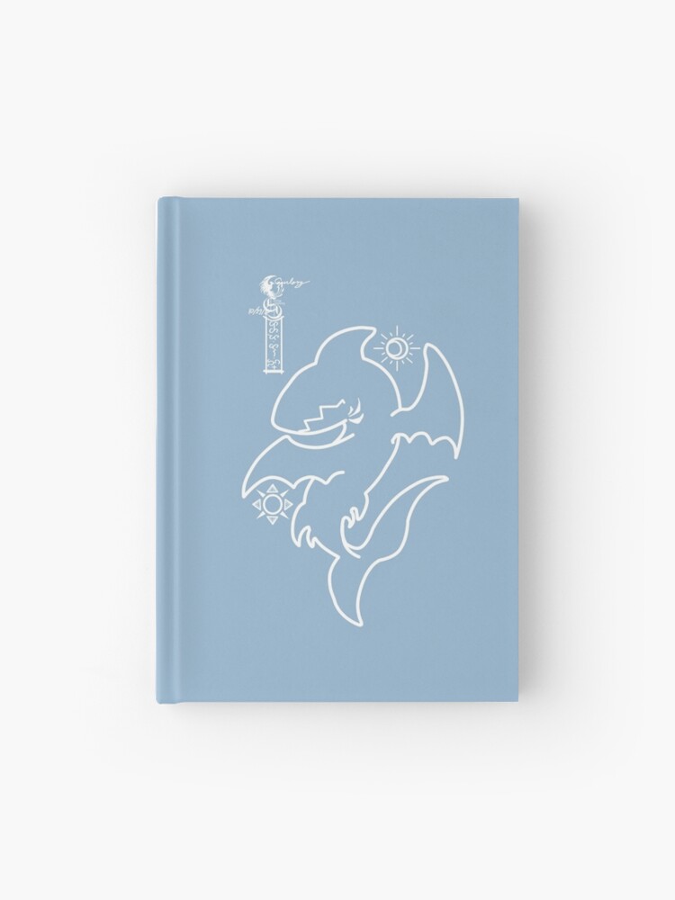 Thumbnail 1 of 3, Journal, Eclipse Eater (blue bg, white lines) designed and sold by ChannelCzar.