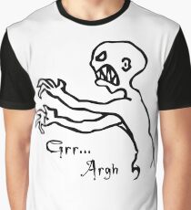 Grr Argh, Monster, Buffy the Vampire Slayer, Mutant Enemy, 90s, BTVS, Zombie, Joss Whedon, Angel, Buffering, Pop Culture, Zombie Graphic T-Shirt