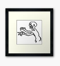 Grr Argh, Monster, Buffy the Vampire Slayer, Mutant Enemy, 90s, BTVS, Zombie, Joss Whedon, Angel, Buffering, Pop Culture, Zombie Framed Print