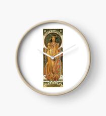 Alphonse Mucha Art, Famous European, Art Posters Clock