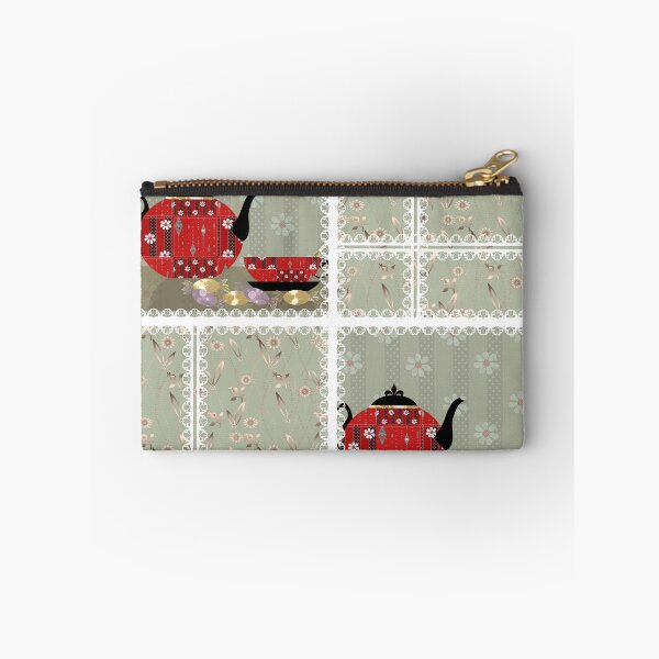Item preview, Patchwork seamless pattern with cup and pot background designed and sold by fuzzyfox.