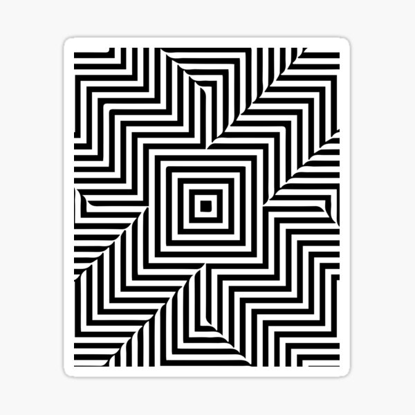 Optical illusion Sticker