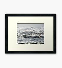 November High Surf Framed Print