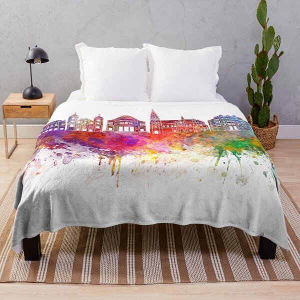 Item preview, Osijek skyline in watercolor background designed and sold by paulrommer.