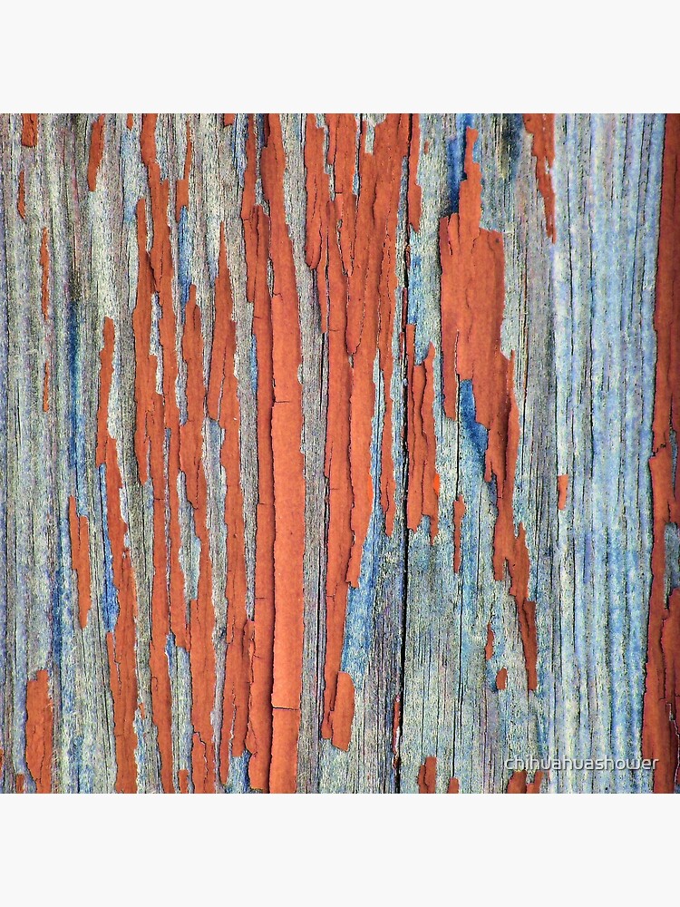 Rustic weathered wood in red by chihuahuashower