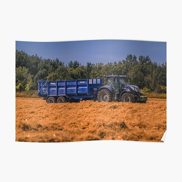New Holland T7 Grain Cart Poster