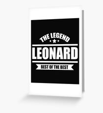 Leonard Greeting Card