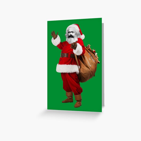 Karl Marx Father Xmas Greeting Card
