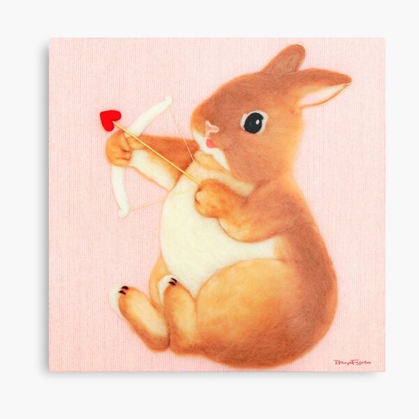 cupid bunny (2014) Rabbit / Bunny Art Metal Print