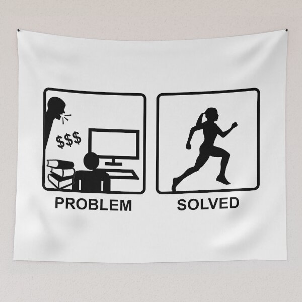 Item preview, Running solves Problems - Woman designed and sold by claudiasartwork.