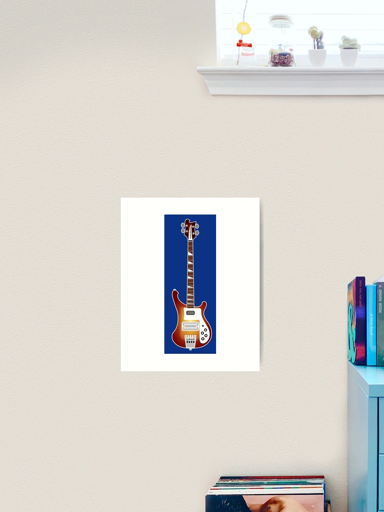 GUITAR SILHOUETTES - RICKENBACKER BASS