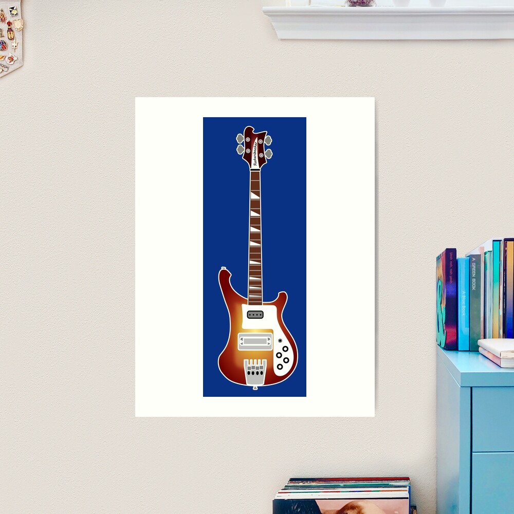 GUITAR SILHOUETTES - RICKENBACKER BASS