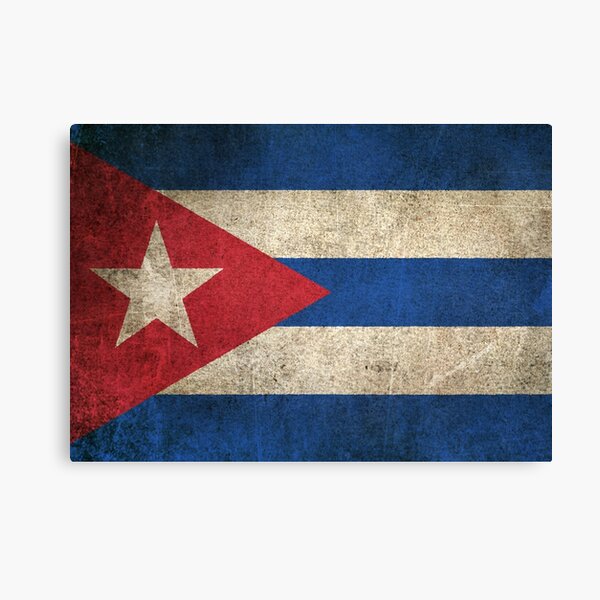 Item preview, Old and Worn Distressed Vintage Flag of Cuba designed and sold by JeffBartels.