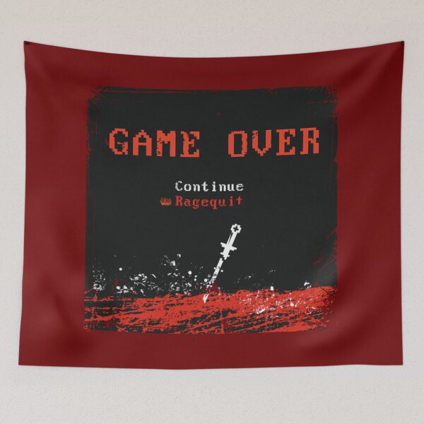Item preview, Game Over 8-bit designed and sold by Brokendan.