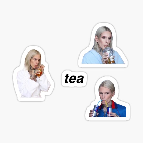 jeffree star tea sticker set Sticker