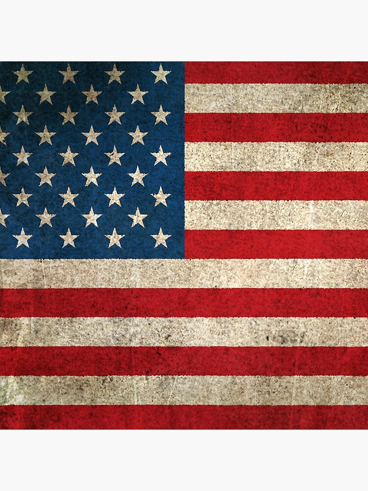 Old and Worn Distressed Vintage Flag of The United States by JeffBartels