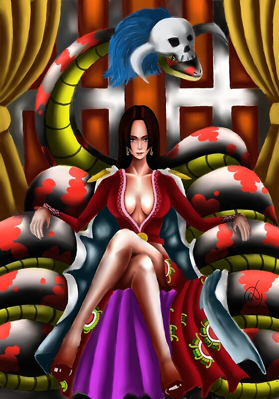 snake. comics. cool. anime. snake lady. woman. beautiful. sexy. boa hancock...