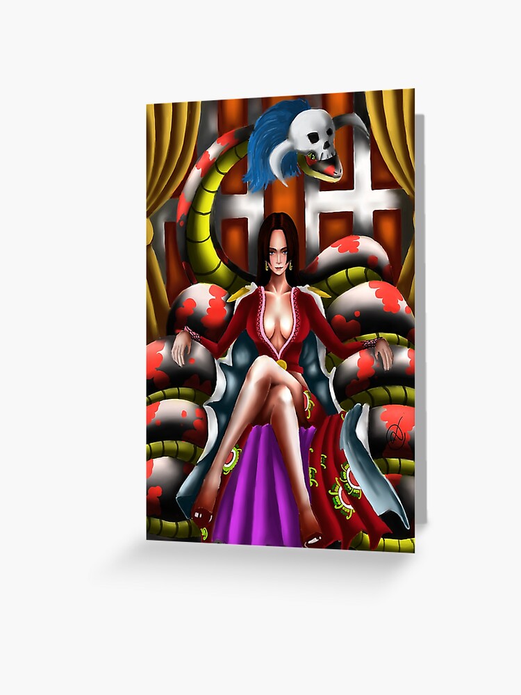 Boa Hancock Greeting Card By Debayansarkar Redbubble