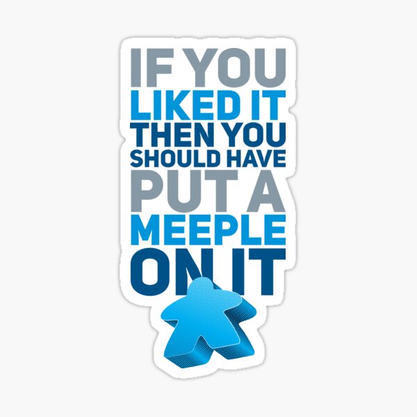 Meeple Butt Sticker