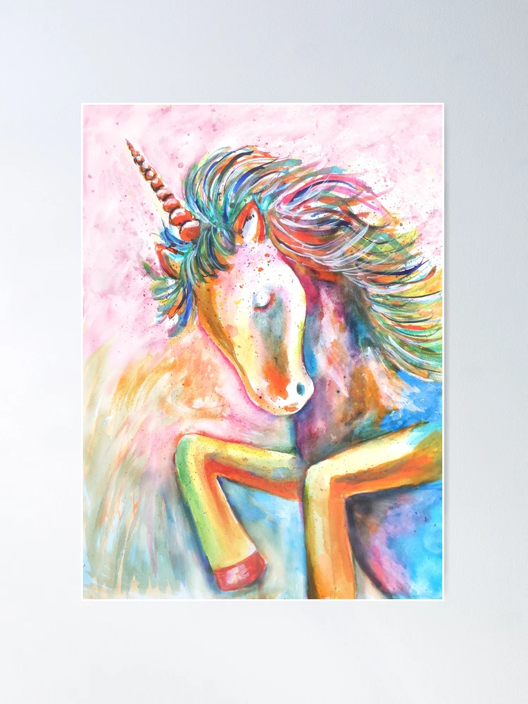 2pk 6''x6'' Gem Art Poster Unicorn/rainbow - Mondo Llama™ : Target