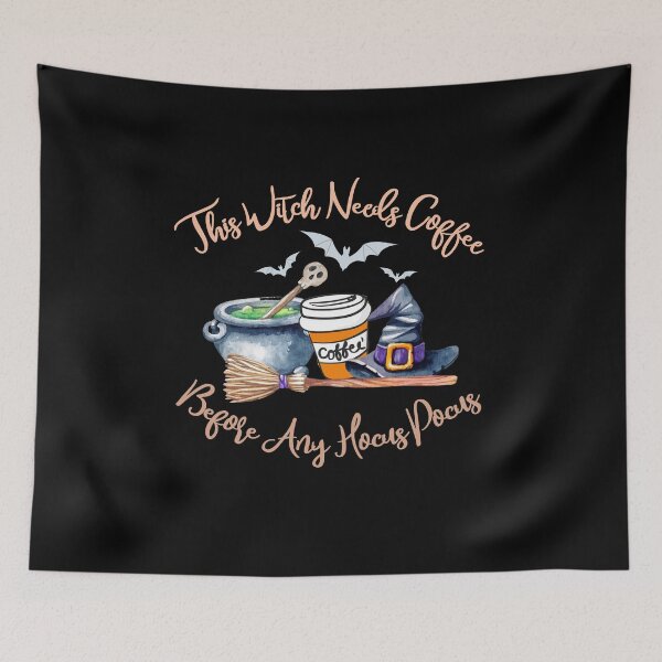 Item preview, This Witch Needs Coffee Before Any Hocus Pocus designed and sold by UllUDesign.