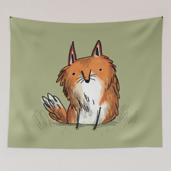 Item preview, Scraggly Fox designed and sold by SophieCorrigan.