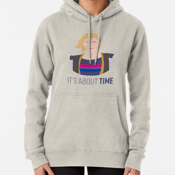 13th Doctor - It's About Time - Bisexual Pride Pullover Hoodie