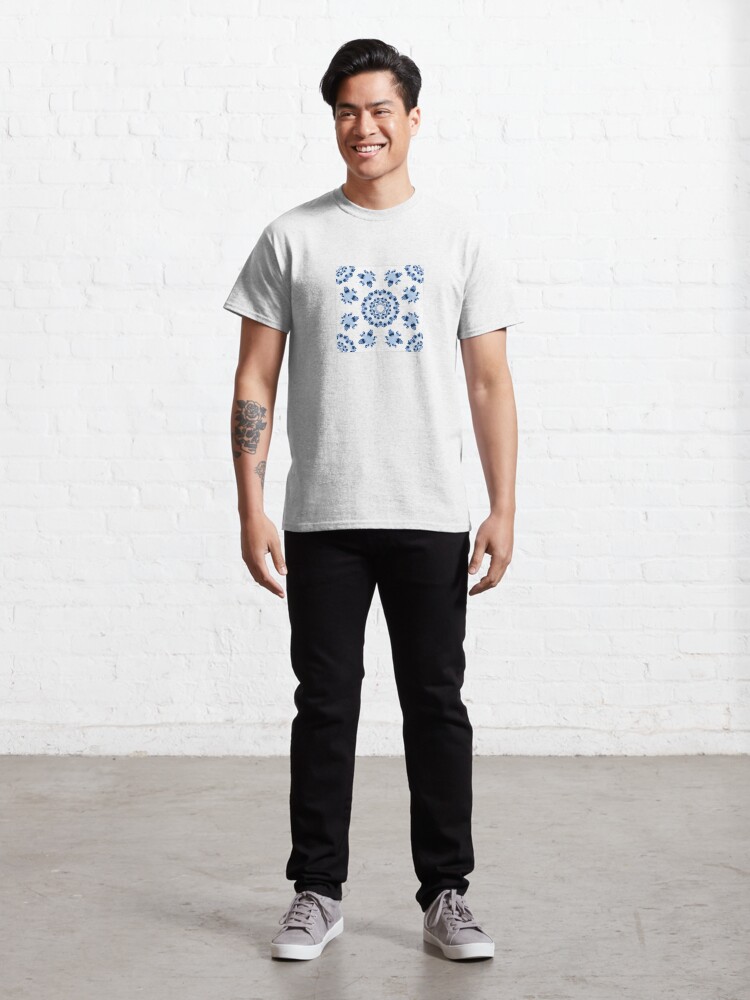 Alternate view of Fractal Azulejo Classic T-Shirt