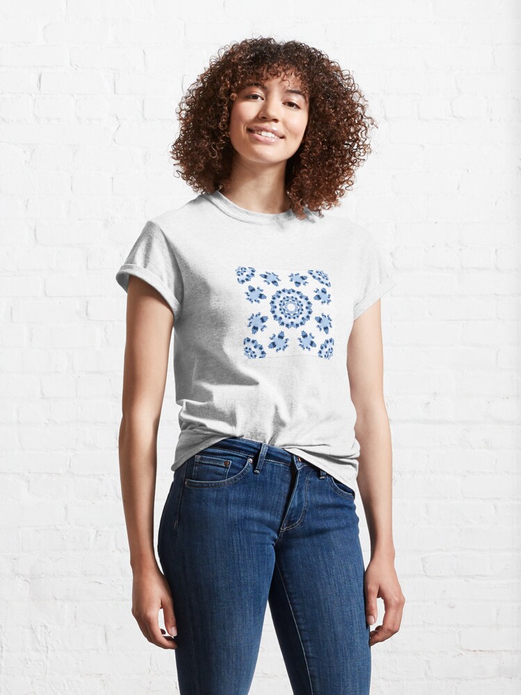 Alternate view of Fractal Azulejo Classic T-Shirt