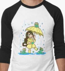 Best Frog Girl Men's Baseball Âľ T-Shirt
