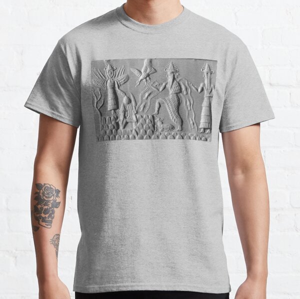 UFOs in Ancient Art. ANUNNAKI. Three members of the Anunnaki. Sumerian, Gods of the Sky. Classic T-Shirt