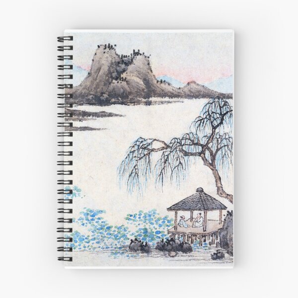 Item preview, Landscape with Pavilion and Willows  (Restored Chinese Artwork) designed and sold by PromoteProgress.