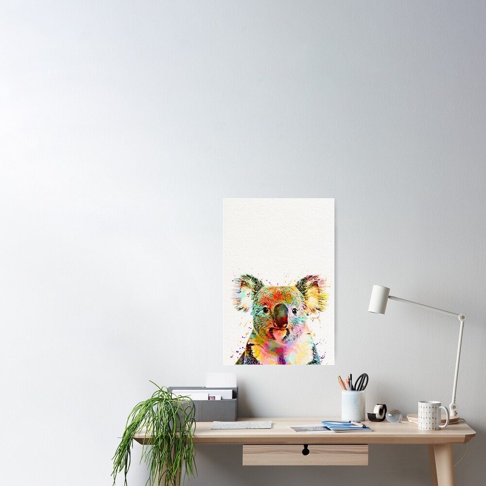 Baby Koala Art Poster for Sale by mugdesignstudio