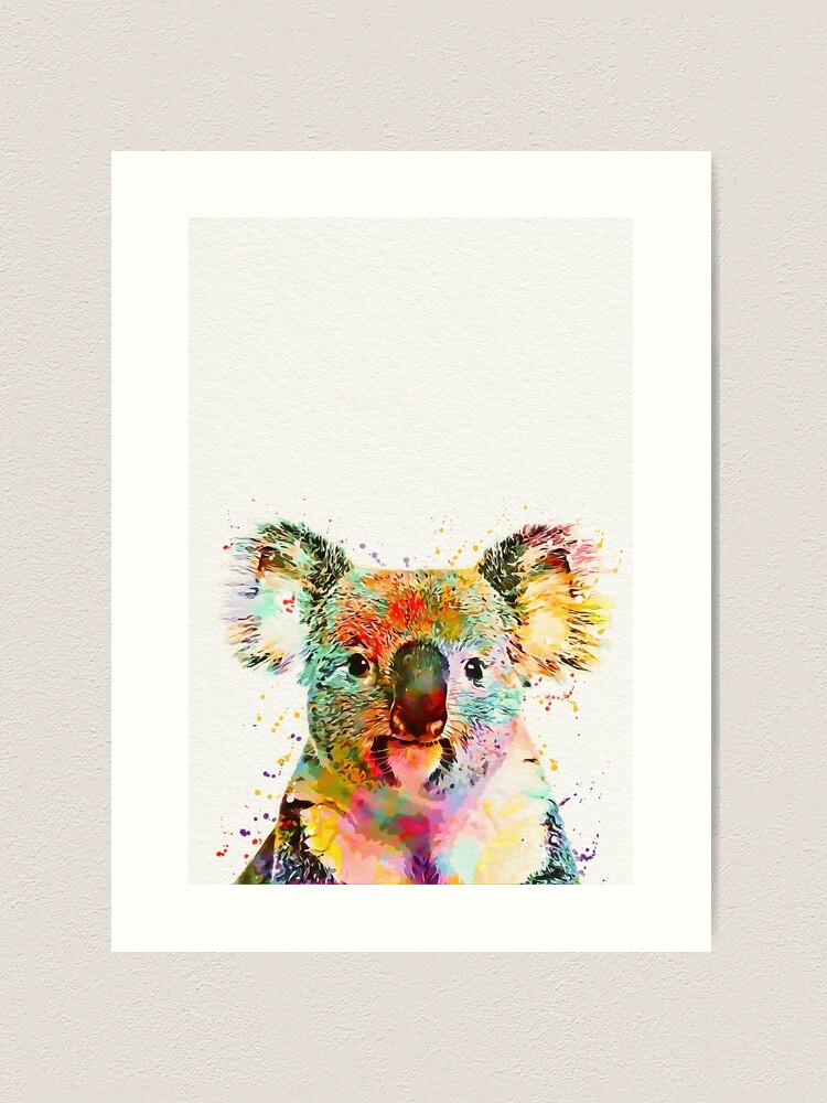 Watercolor Koala Wall Art for Sale