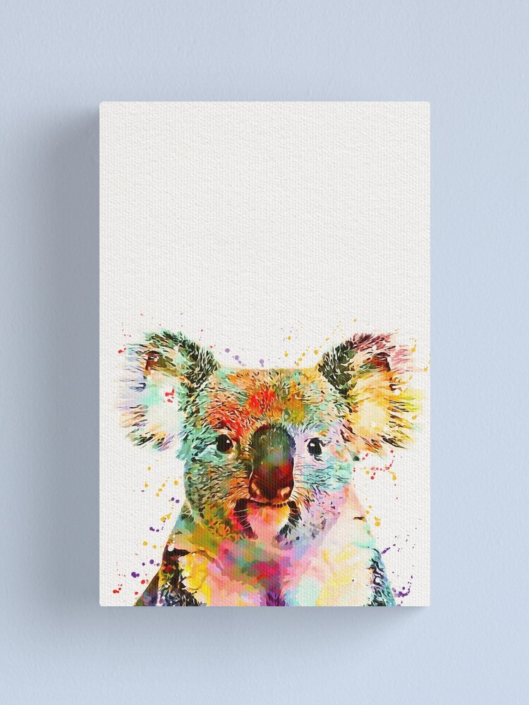 Baby Koala Art Canvas Print for Sale by mugdesignstudio
